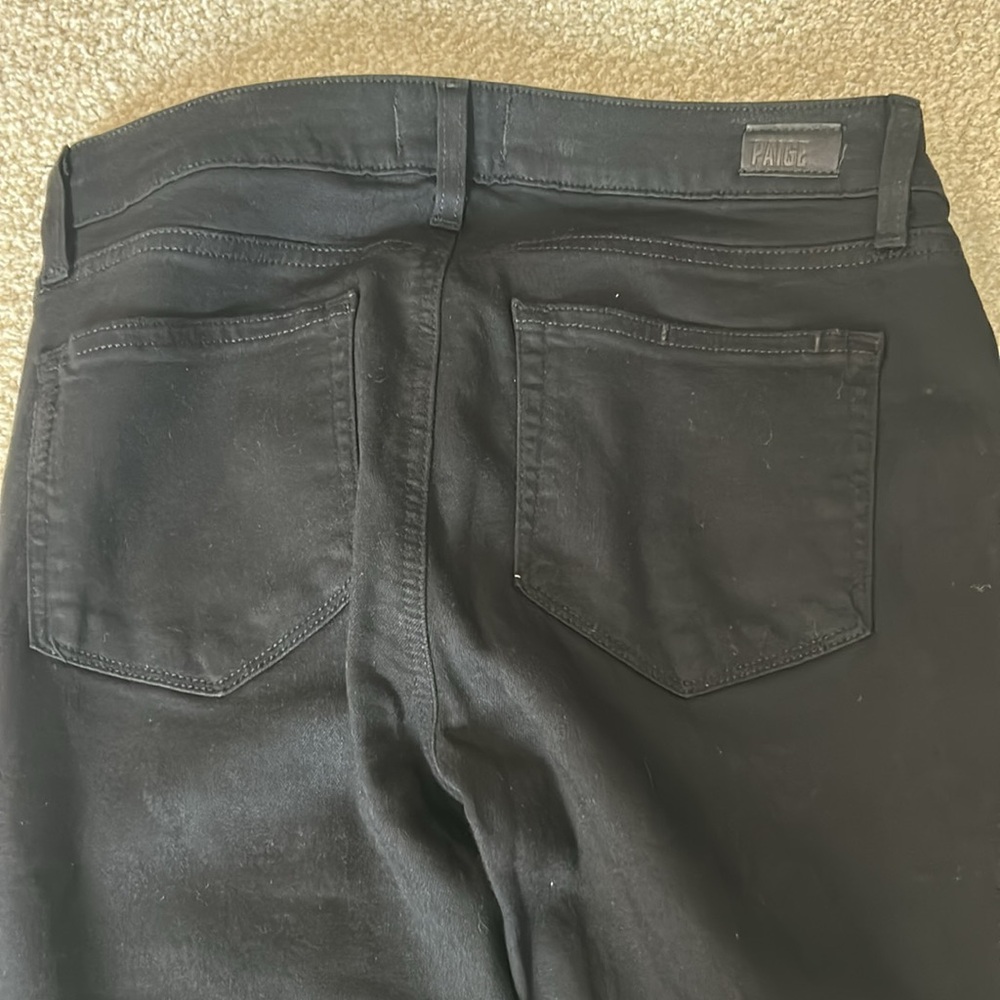 PAIGE Skyline‎ Straight black low rise jeans - Picture 6 of 12